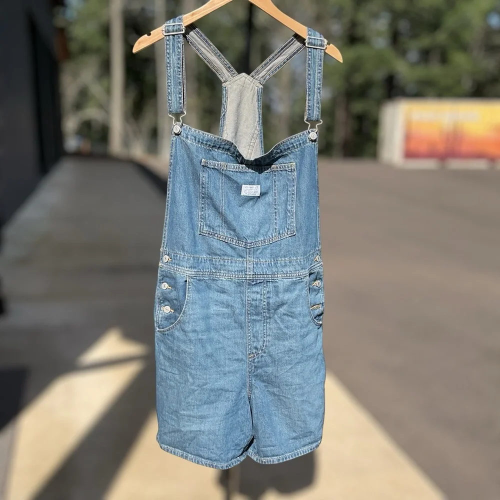 Vintage Levi's Blue Denim Women's Shortalls XL
